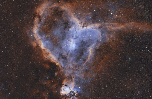 North America Nebula Hubble-Palette Framed Canvas